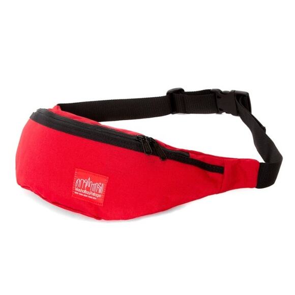 Manhattan Portage Unisex "Brooklyn Bridge" Red Fanny Pack Crossbody Bag - Picture 1 of 5